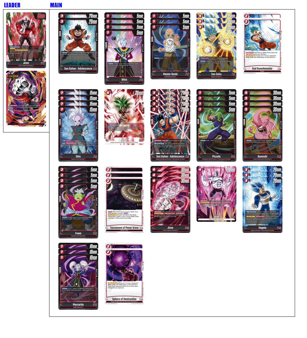 dragon ball super card game jiren deck Amazon.com: Dragon Ball Super: Starter Deck 11 : Toys & Games main image 0